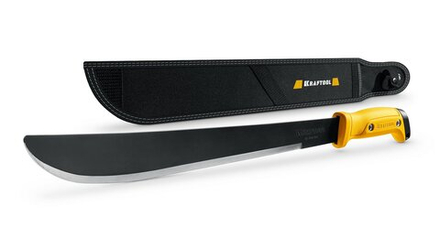 Мачете KRAFTOOL 20800, для сада, двойное лезвие, антикоррозийное покрытие, с чехлом