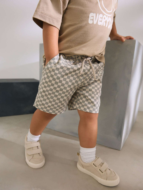 Шорты для мальчика Next AG3-822, Бежевый, Серый