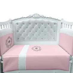 Набор в кроватку для новорожденных Lollycottons Verona Розовый
