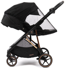 Прогулочная коляска Peppy Amici Black рама Gold