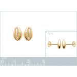 серьги ракушки