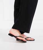 Кожаные вьетнамки LAUREN RALPH LAUREN - черный(802896830)