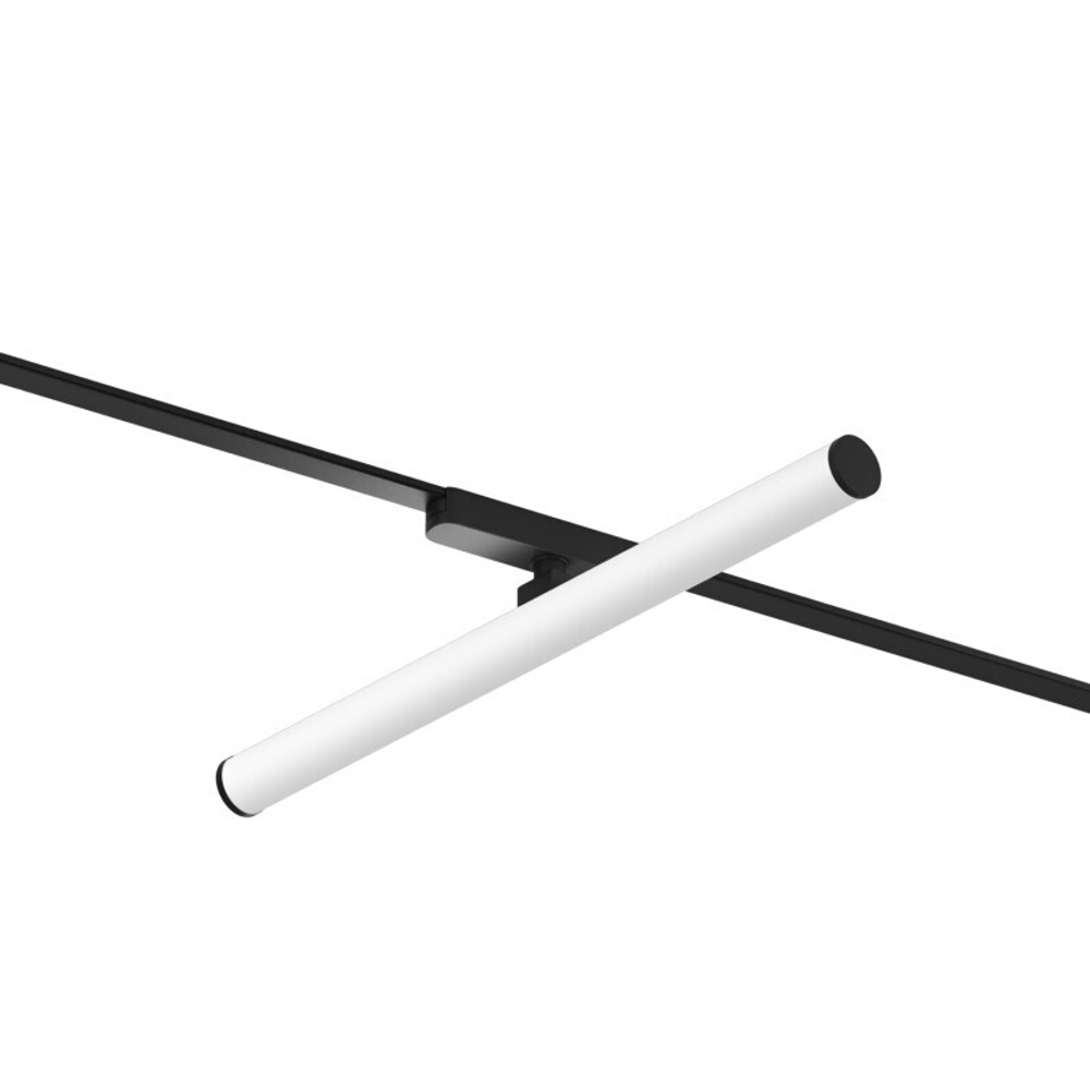 DK5355-BK Светильник для трека Air, серия Ray 4000 со светодиодом, L500*W35*H79mm,?33, 48V DC, 12W, RA?90, 120°, 4000K, IP20, черный, алюминий