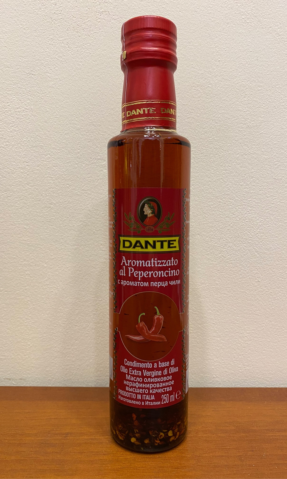 Масло оливковое Dante ПЕРЕЦ Extra Virgin 250 Италия
