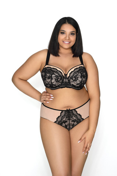 Бюстгальтер M-3108-22 Olivia Czarny-Bezowy MAT