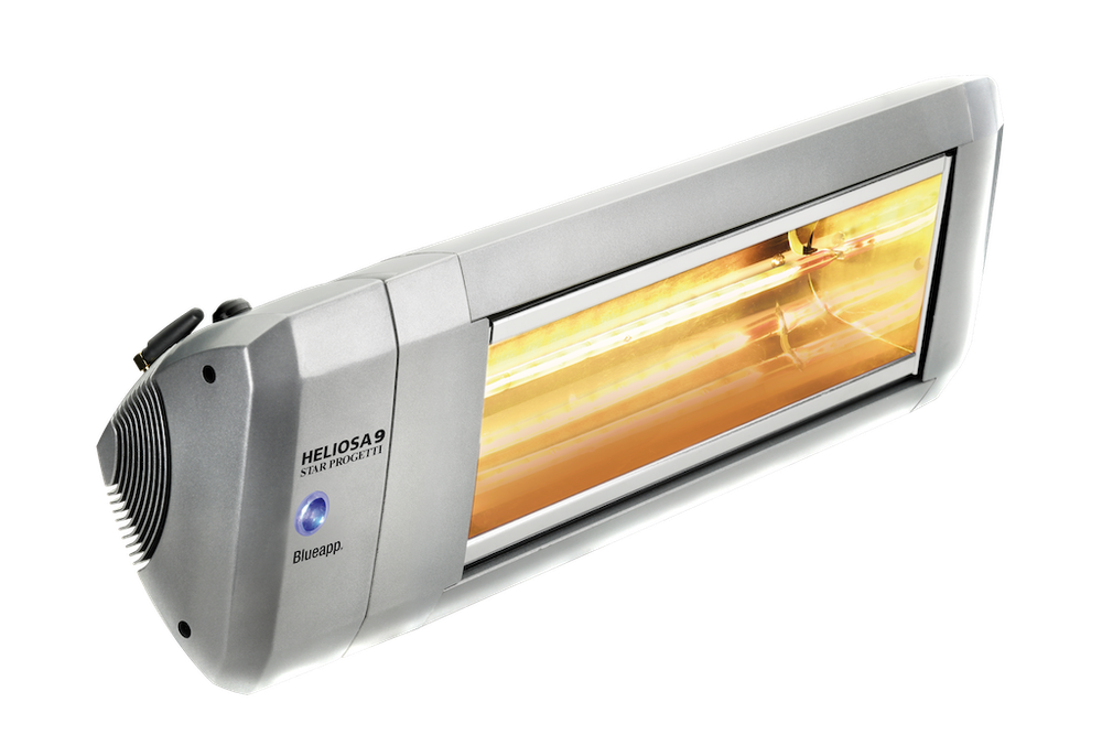 Уличный электрический обогреватель Heliosa 9.2 c Bluetooth и пультом 2200 Вт