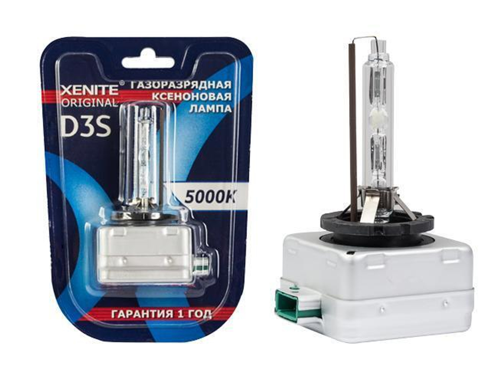 Лампа D3S 6000К ксеноновый свет Xenite Original гарантия 1 год