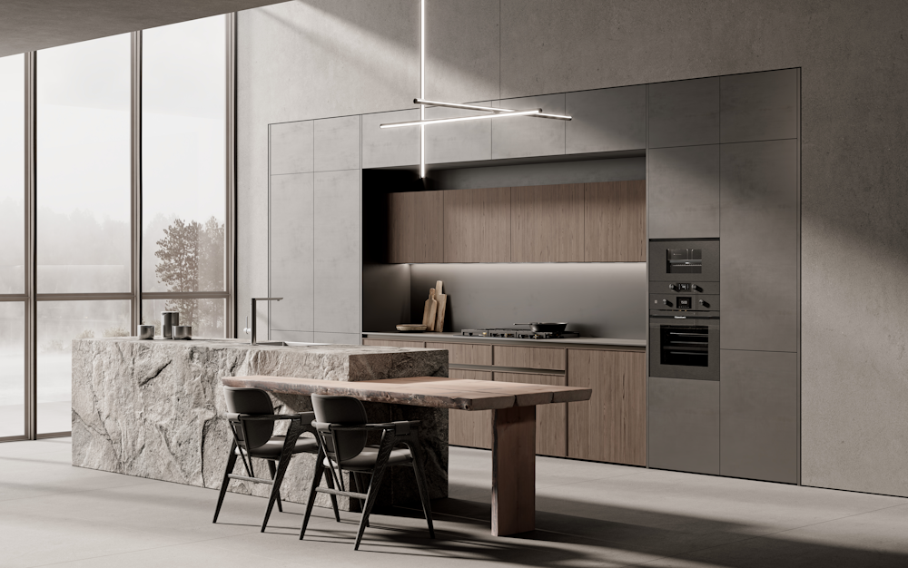 Компактный духовой шкаф с микроволнами Kuppersbusch CBM 6350.0 GPH 6 Black Steel