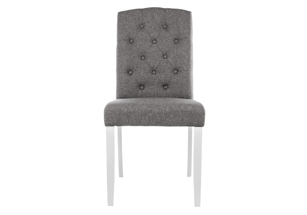 Стул Menson white / fabric pebble