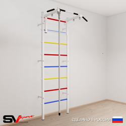 Шведская стенка Sv Sport усиленная 609 (Турник стандарт/Канат)