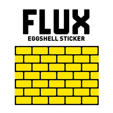 Стикер FLUX Eggshell BRICKS - (1шт) (Жёлтый)