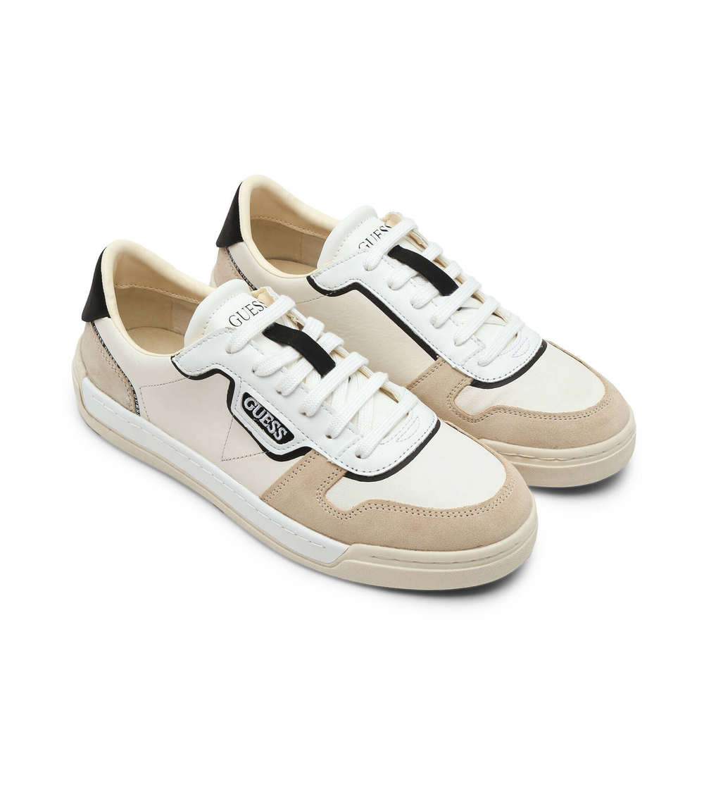 Кожаные кроссовки vintage carryover Guess - бежевый(FM5STV LEA12)