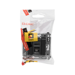 Компьютерная розетка RJ-45 в стену, кат.5e одинарная, "Avanti", "Черный матовый"