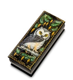 Народные промыслы ШК-95/ 8 Шкатулка «Сова»