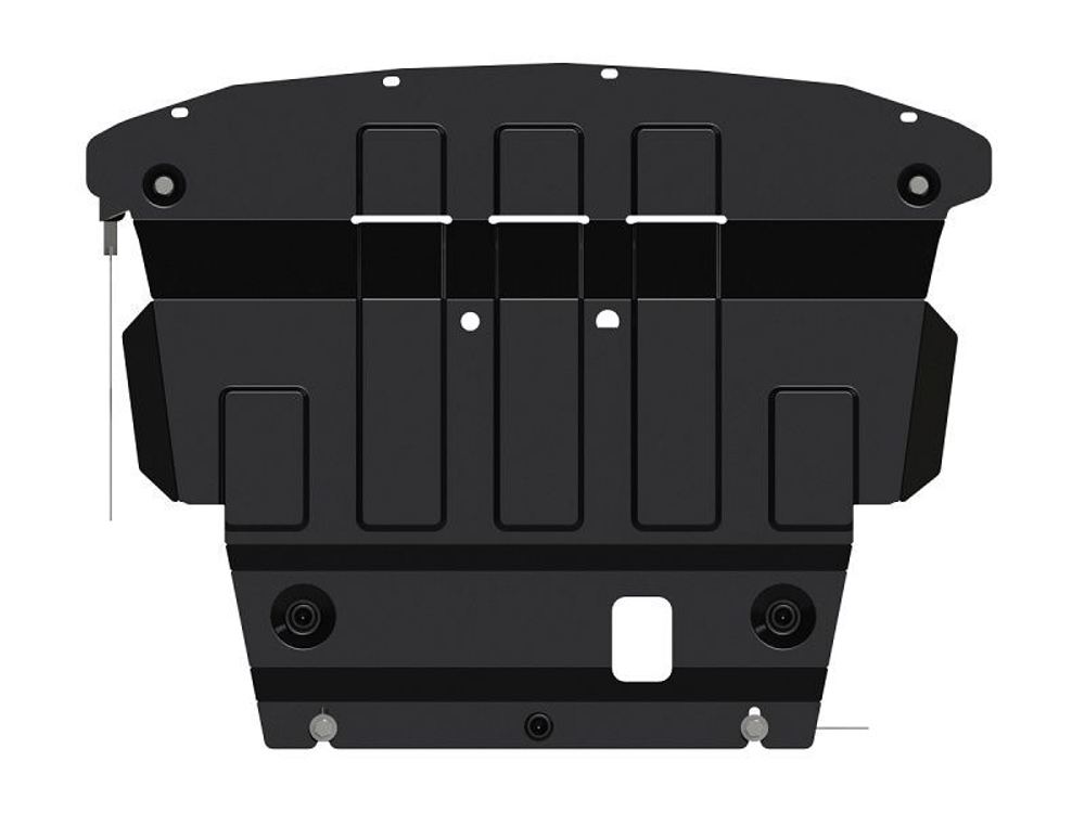 Защита картера и КПП Sheriff для Ford Fiesta (Mk6) Рестайлинг 2012-2019 арт.08.4226