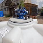 Ёмкость с лопастной мешалкой Полимер-Групп K 500 л. конусная (950x950x1876см;) - арт.559207