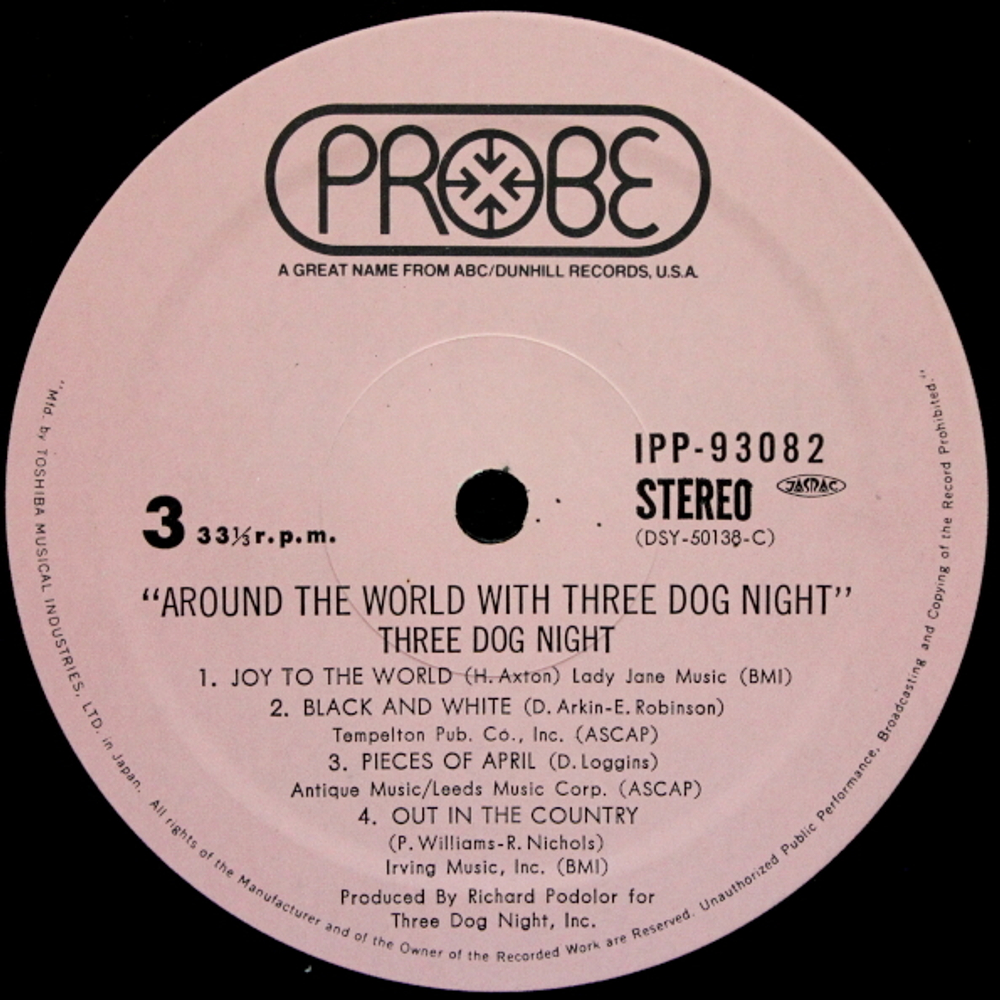Three Dog Night / Around The World With Three Dog Night (2LP)