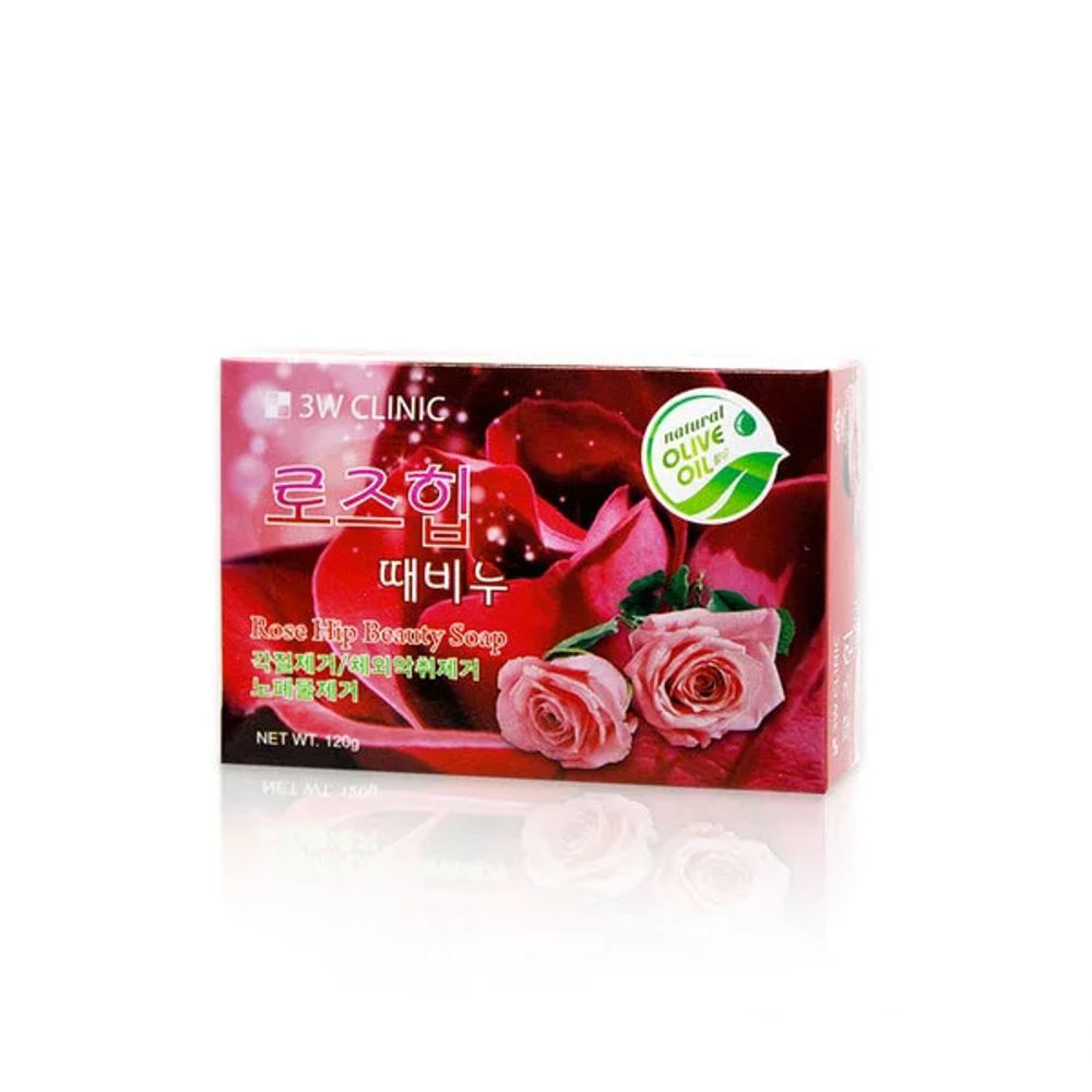Мыло 3W Clinic Rose Hip Beauty Soap Роза 120 г
