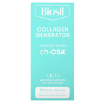 Biosil, Collagen Generator, средство для стимулирования производства коллагена, 30 капсул с жидкостью