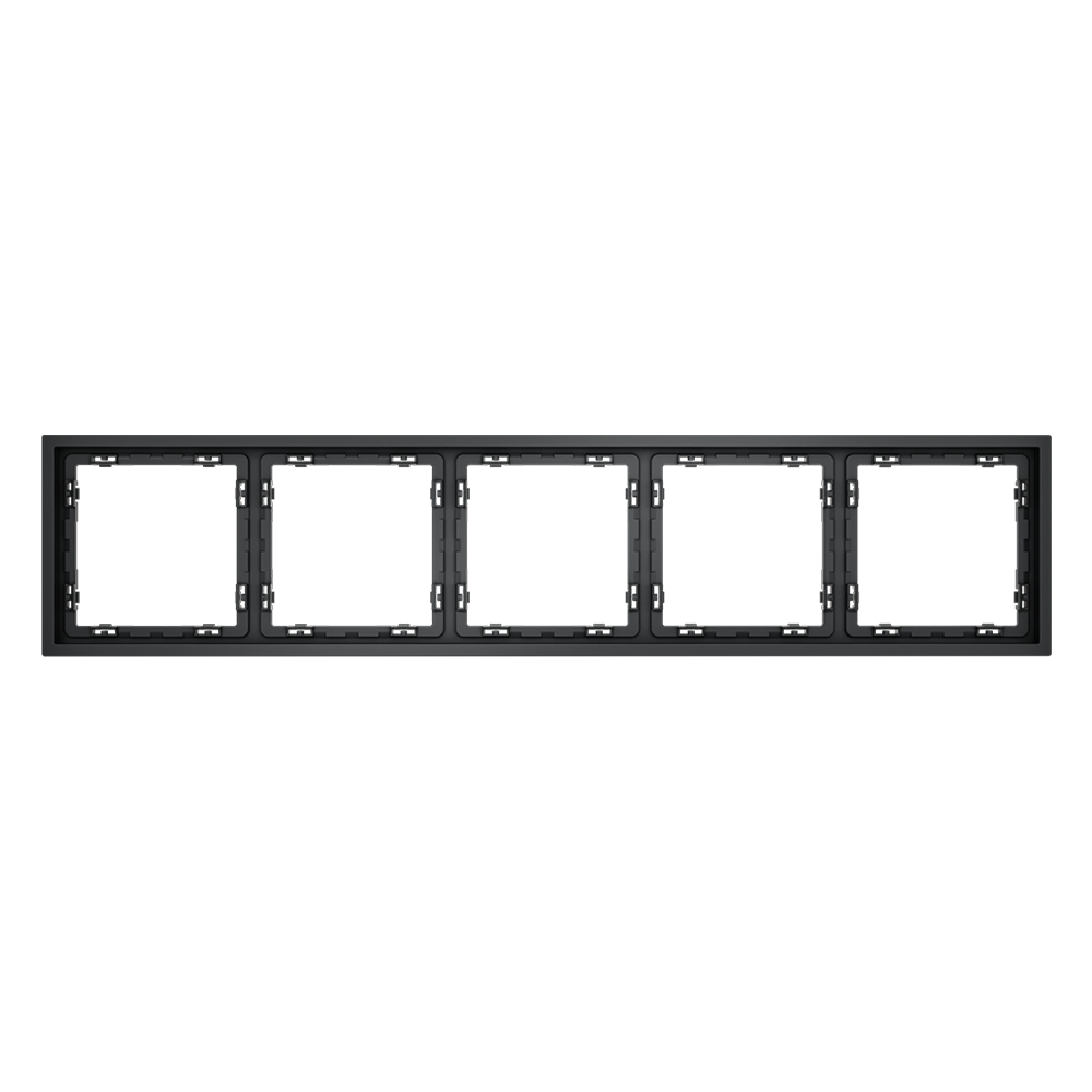 Рамка пластиковая на 5 постов, (графит) Voltum S70 VLS100507