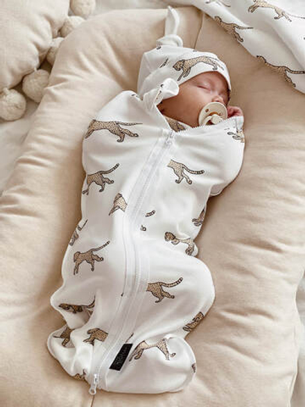 Пелёнка-кокон Mjölk Гепарды, уценка