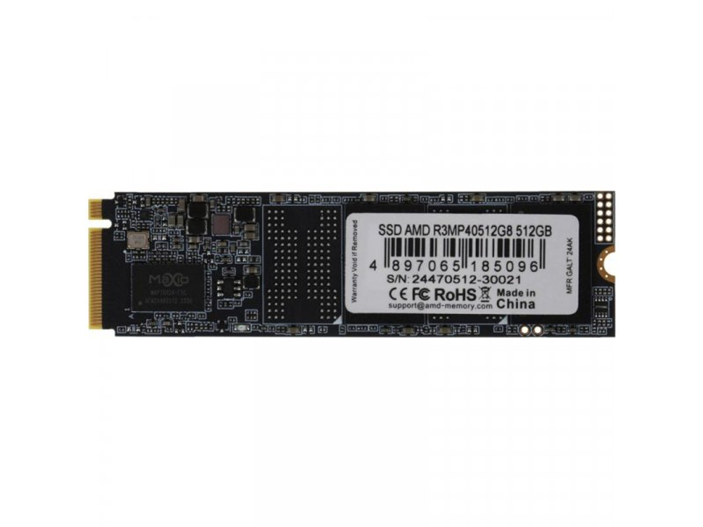 SSD накопитель AMD Radeon R3 512ГБ, M.2 2280, PCIe 4.0 x4, [R3MP40512G8]