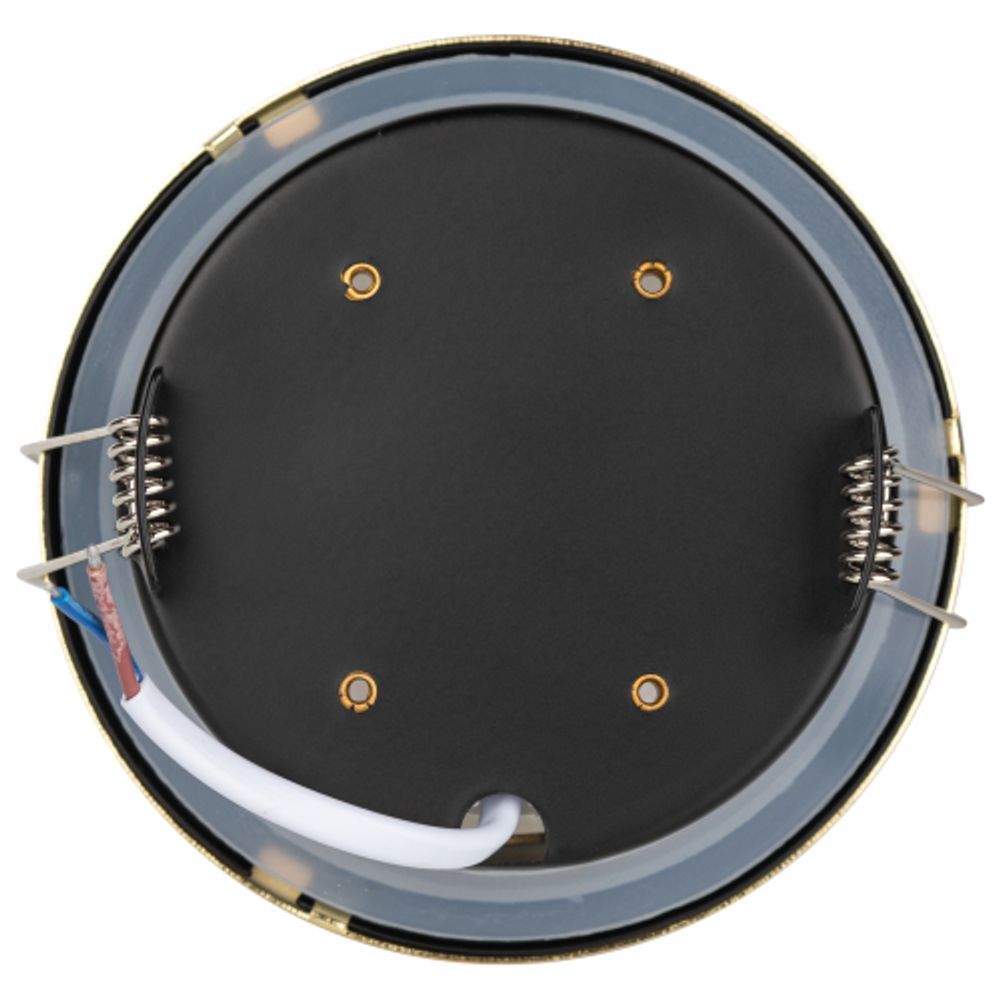 Светильник встраиваемый влагозащищенный ЭРА KL95 GD под лампу GX53 IP44 золото | Влагозащищенные встраиваемые светильники