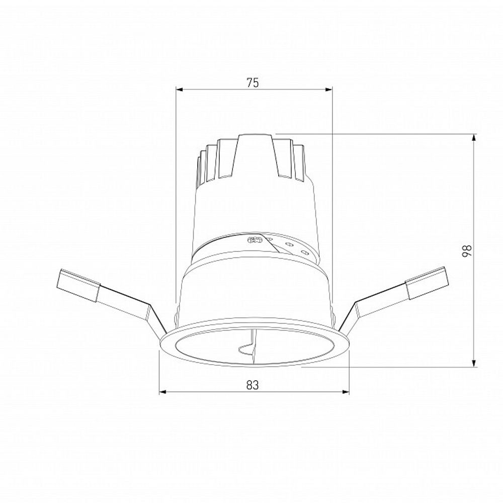 Встраиваемый светильник Elektrostandard Inline a064611