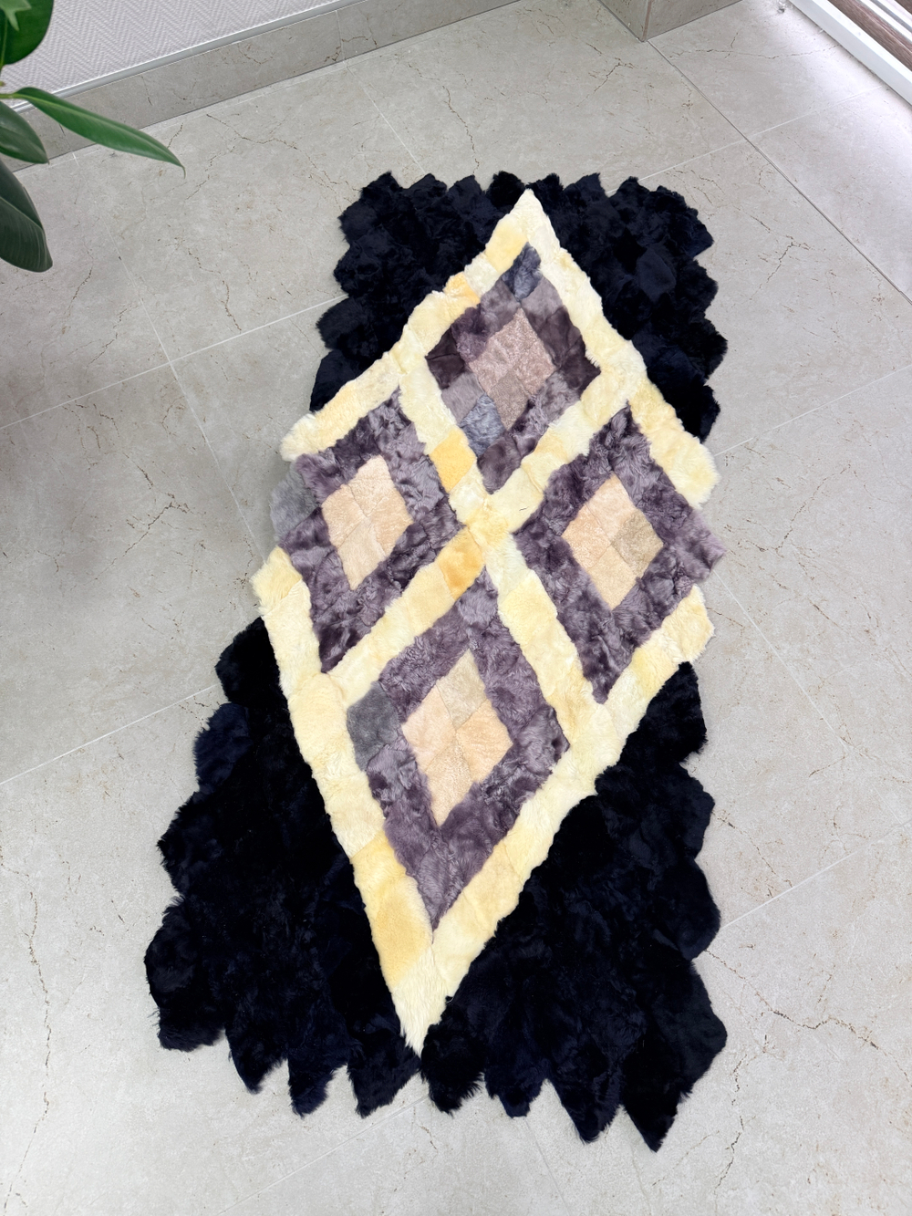 Меховой Коврик прикроватный накидка на кресло из овчины