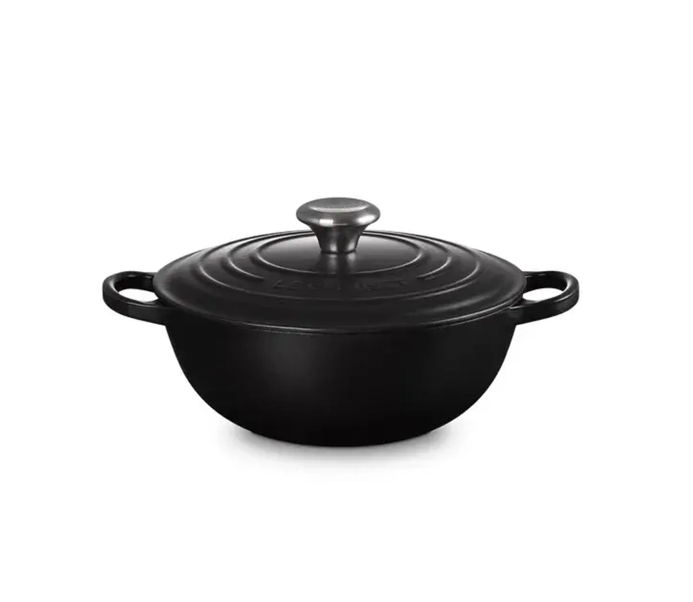 Le Creuset Чугунный кастрюля Marmite 24 см 3,1 л черный