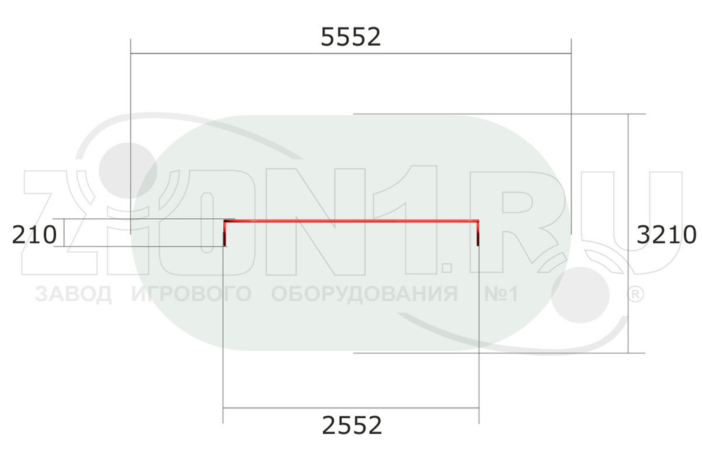 Шведская стенка Карлсон для спортивной площадки
