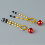 Золотистые зажимы с колокольчиками Gold (Цвет: золотистый)