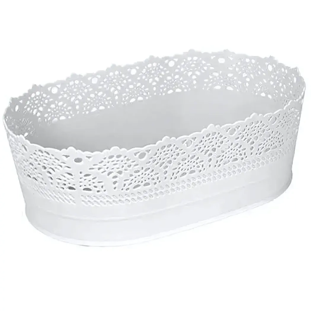 Сухарница АЖУР 28см Белый 0,1,19х0,28м