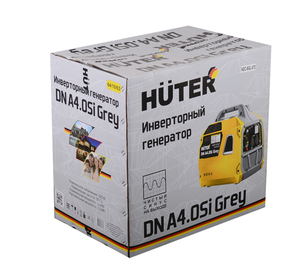 Инверторный генератор Huter DN A4,0SI Grey