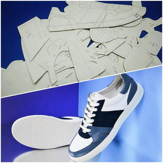 Л - 55 лекала (выкройки) МУЖСКИЕ КЕДЫ