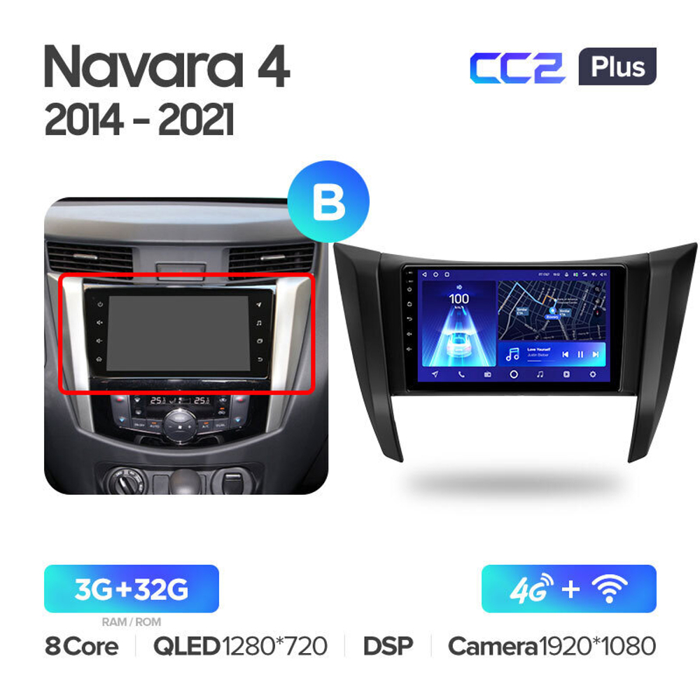 Teyes CC2 Plus 9" для Nissan Navara 2014-2021