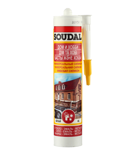 Универсальный силикон белый Soudal 280мл