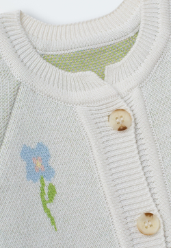 Комбинезон вязаный цветочные мечты