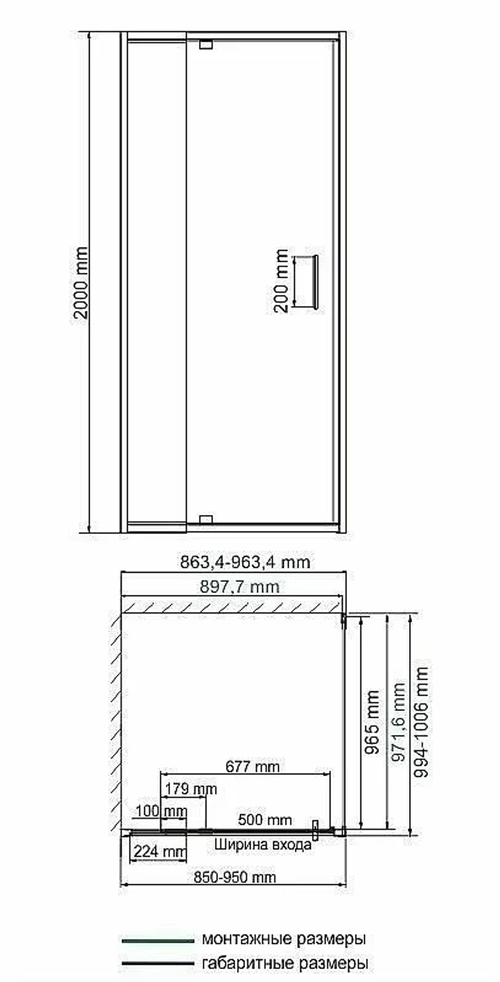 Душевой уголок WasserKRAFT Berkel 48P18 90x100