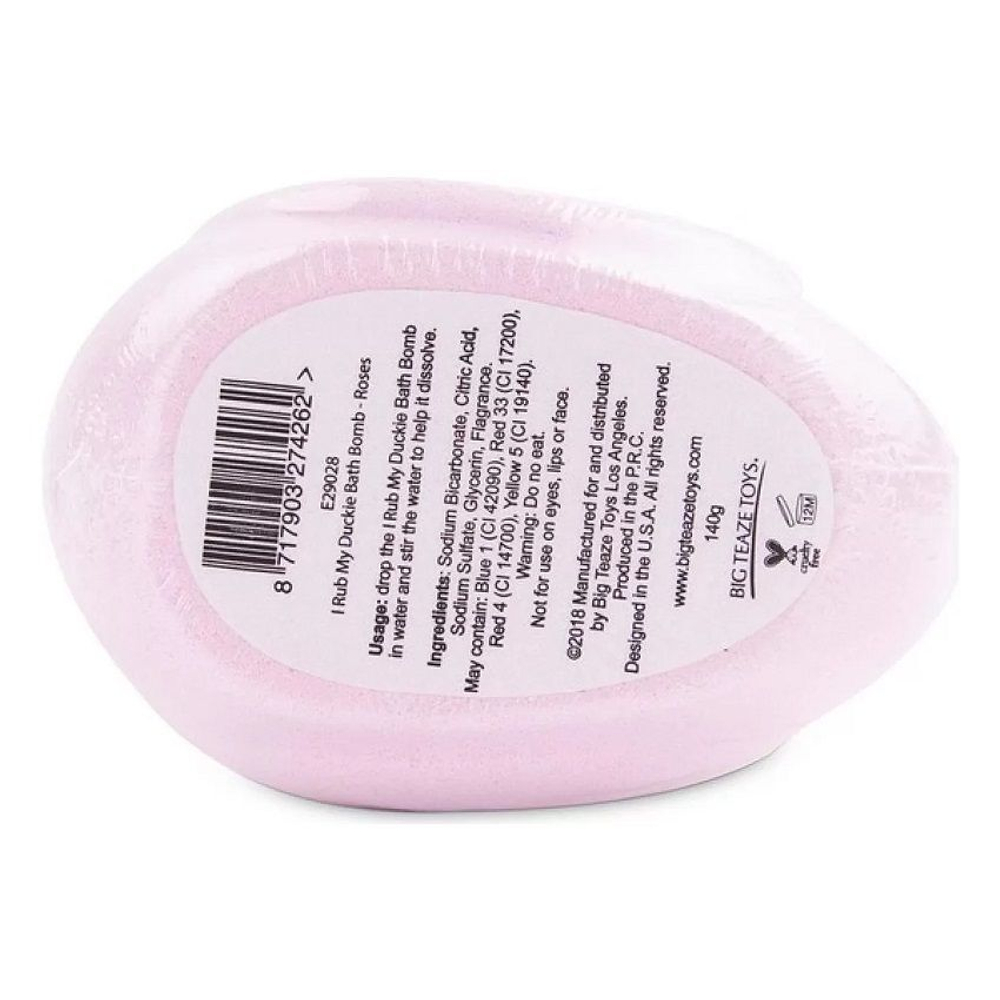 Бомба для ванны I Rub My Duckie Rose с ароматом розы
