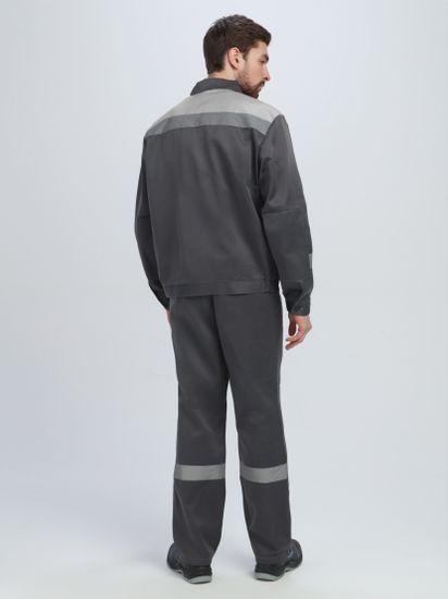 Костюм "Лигор-1" СОП брюки, т.серый/св.серый