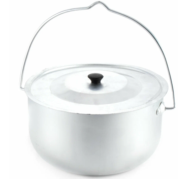 Котелок костровой "СЛЕДОПЫТ" цилиндрический, 3 л, алюм.