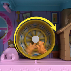 Polly Pocket - Animal Adventures - Набор домиков на дереве с 2 куклами и 4 животными HHJ06