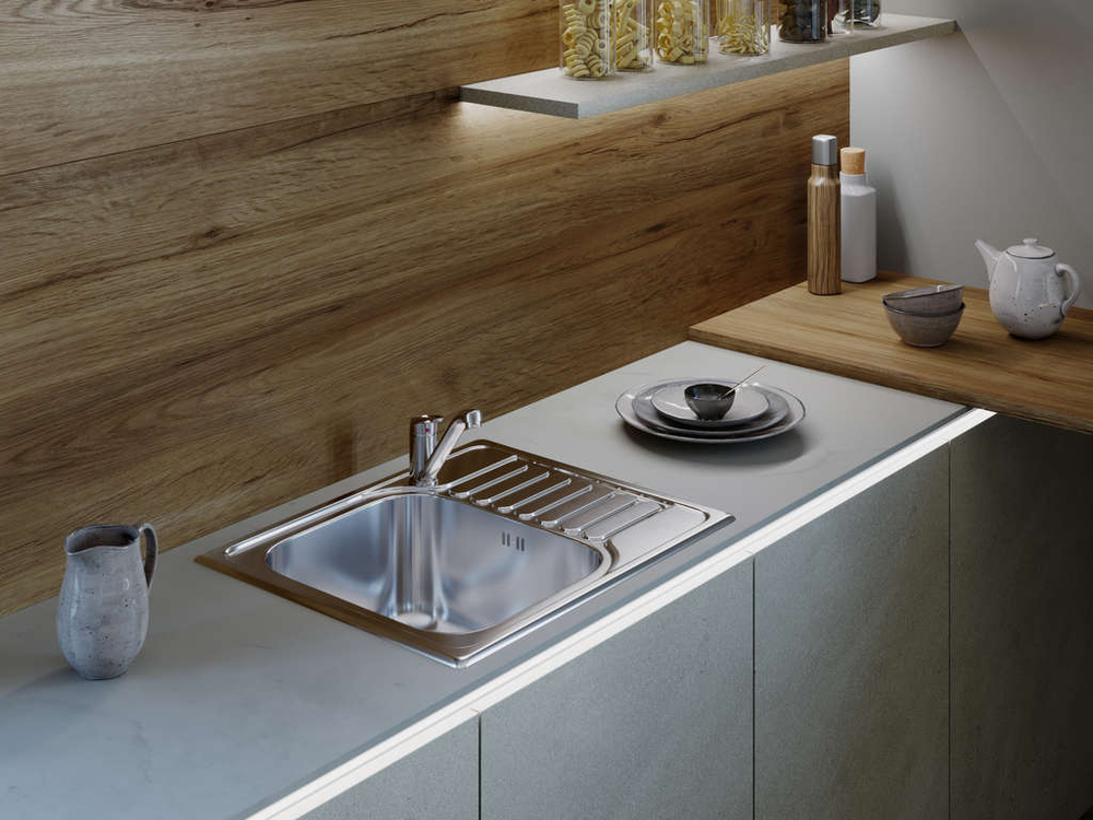 Мойка Omoikiri Kashiogawa 60-IN нерж. сталь | Нержавеющая сталь