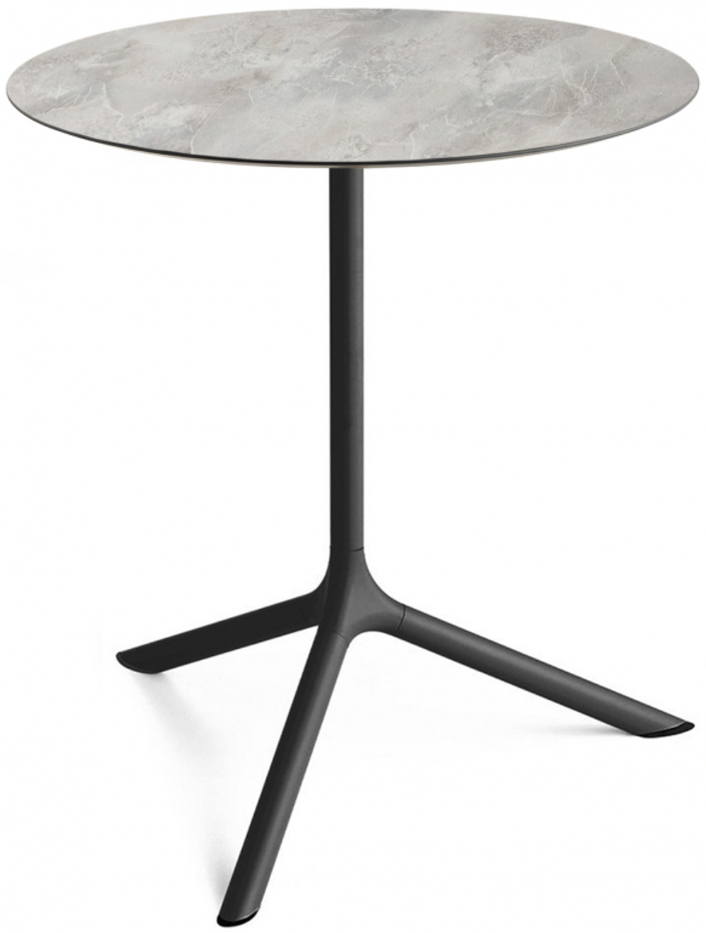 Стол ламинированный обеденный Scab Design Tripe Maxi, черный, каменный