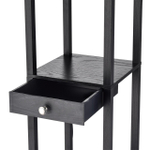 8092/1F COMFI LN25 361 черный/белый, дерево/текстиль Торшер Е27 1*60W 220V PRACTIC