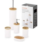 Набор аксессуаров для ванной комнаты Бамбук (белый) (комплект 4 шт)