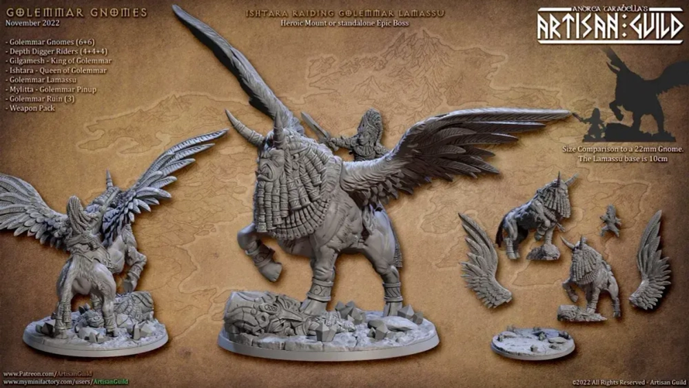 Chaos Dwarf Mount Lord / Lamassu