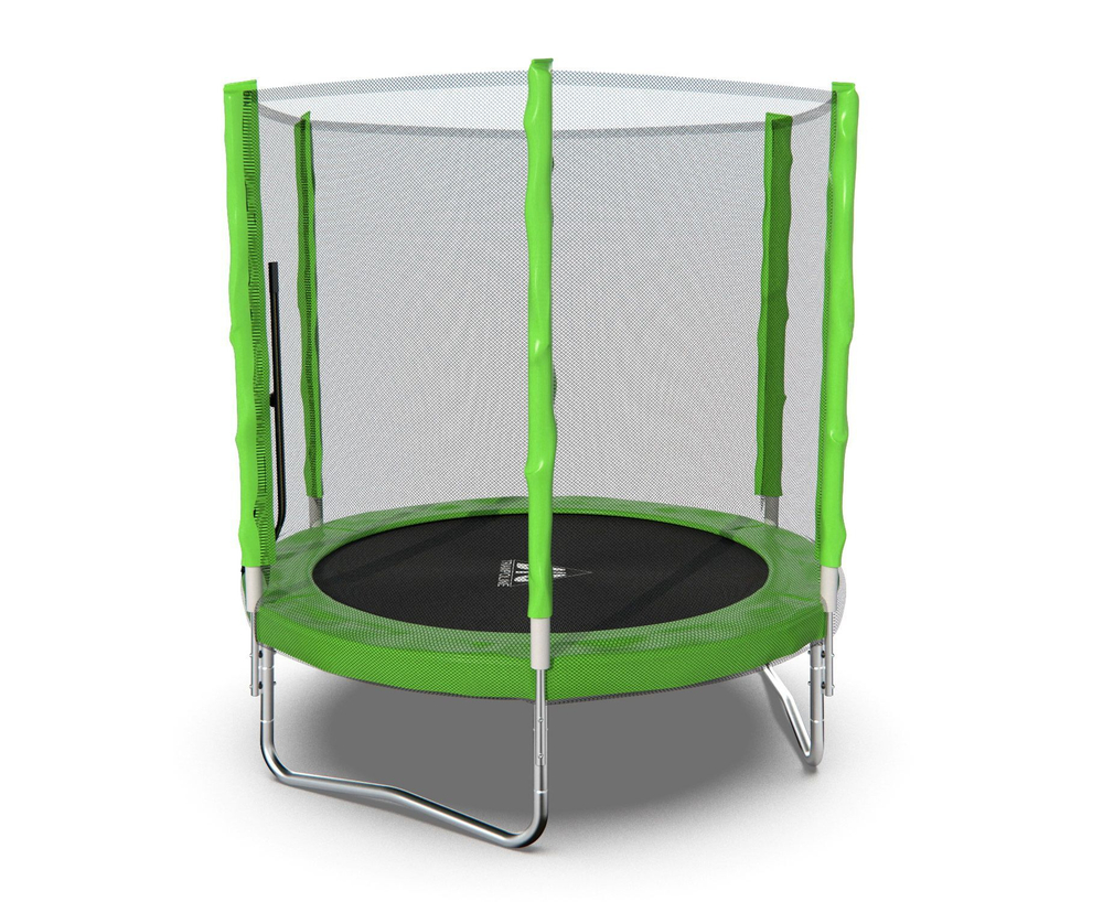 Батут DFC Trampoline Fitness с сеткой 6ft Светло-зелёный