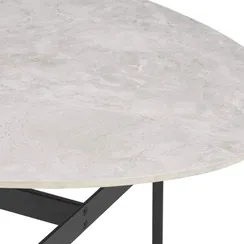 Кофейный стол Prato 140х70 см, серая керамика